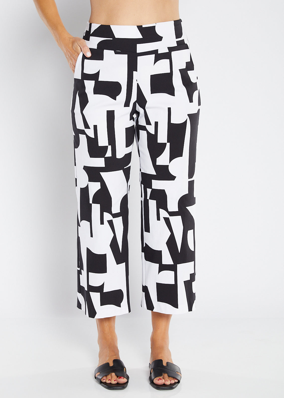 Philosophy Australia Ticket printed Bengaline culotte in Avante, sustainable slow fashion made in Australia