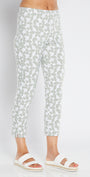Philosophy Australlia Easy printed Bengaline 7/8 fitted pant in Deco, sustainable slow fashion made in Australia