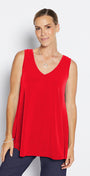 Sun Foundation slinky jersey reversible swing tank in red