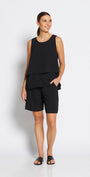 Philosophy Australia Magic layer  Women's top in black, made in Australia
