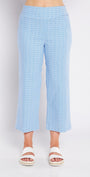Philosophy Australia Ticket printed Bengaline culotte in Blue Diamond, made in Australia