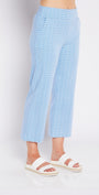 Philosophy Australia Ticket printed Bengaline culotte in Blue Diamond, made in Australia