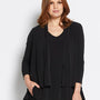 Twinnie swing jacket and reversible tank set in Black