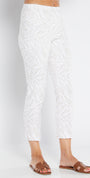 Philosophy Australia Easy printed Bengaline 7/8 fitted pant in Zebros, sustainable slow fashion made in Australia