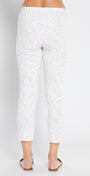 Philosophy Australia Easy printed Bengaline 7/8 fitted pant in Zebros, sustainable slow fashion made in Australia