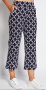 Ticket Zenya printed Bengaline culotte in Chains