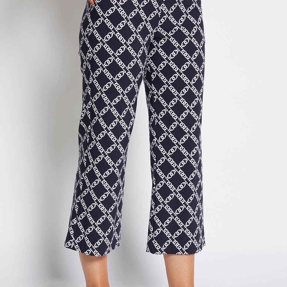 Ticket Zenya printed Bengaline culotte in Chains