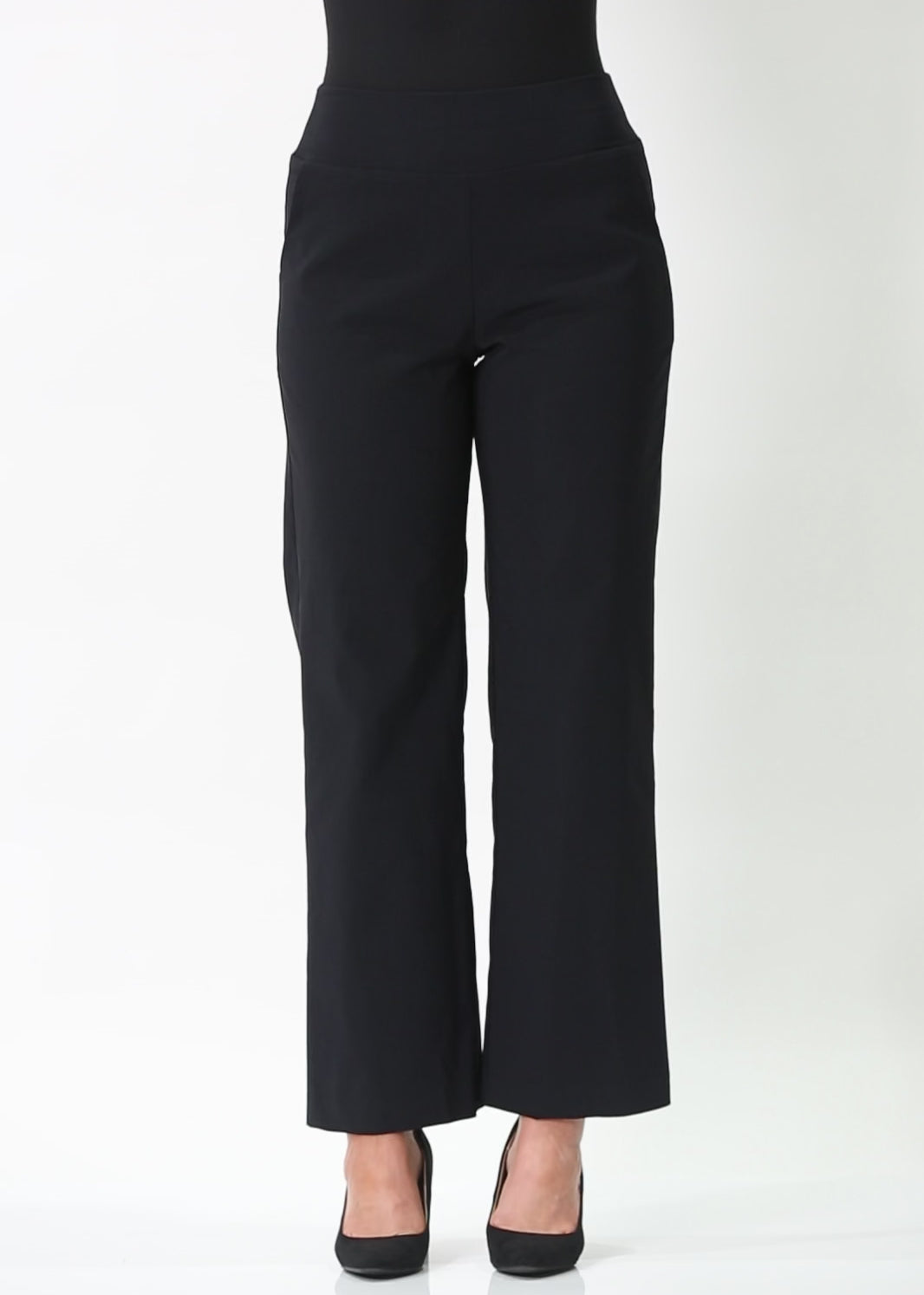Arrow Heritage Bengaline miracle stretch wide leg pant in Black