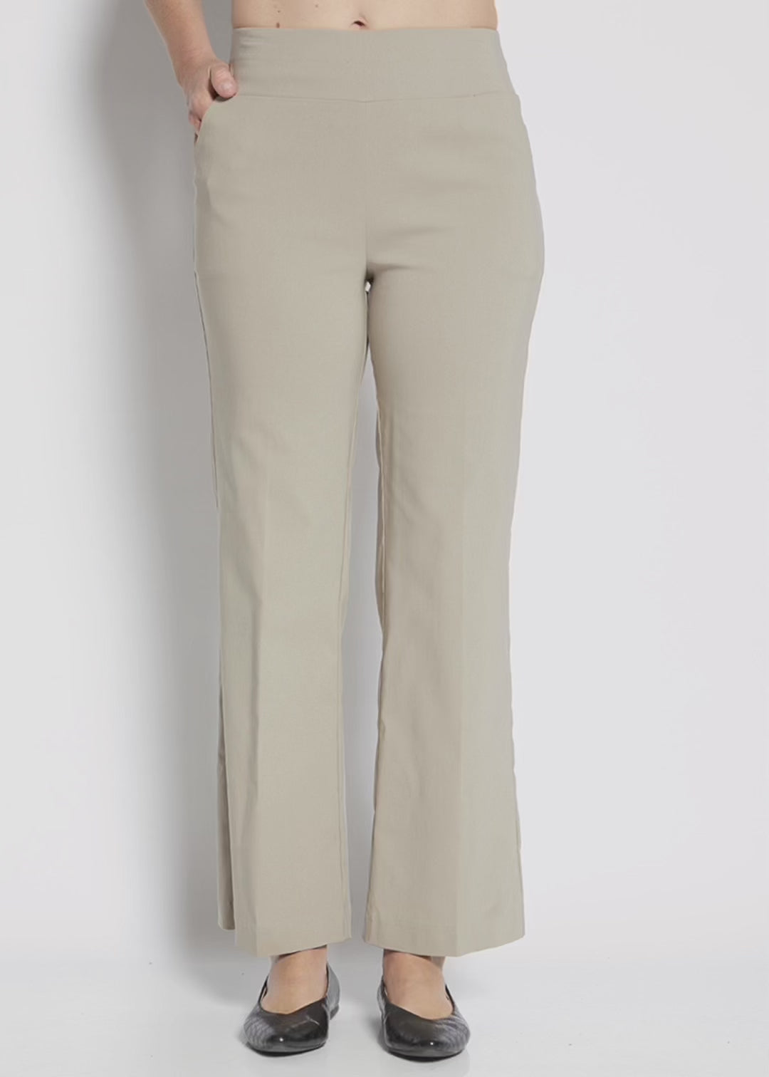 Arrow Miracle Bengaline Women's full length wide leg pants in Raffia.