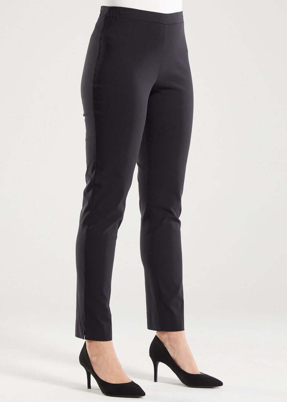 Narrow miracle stretch Bengaline slim pants in black – Philosophy