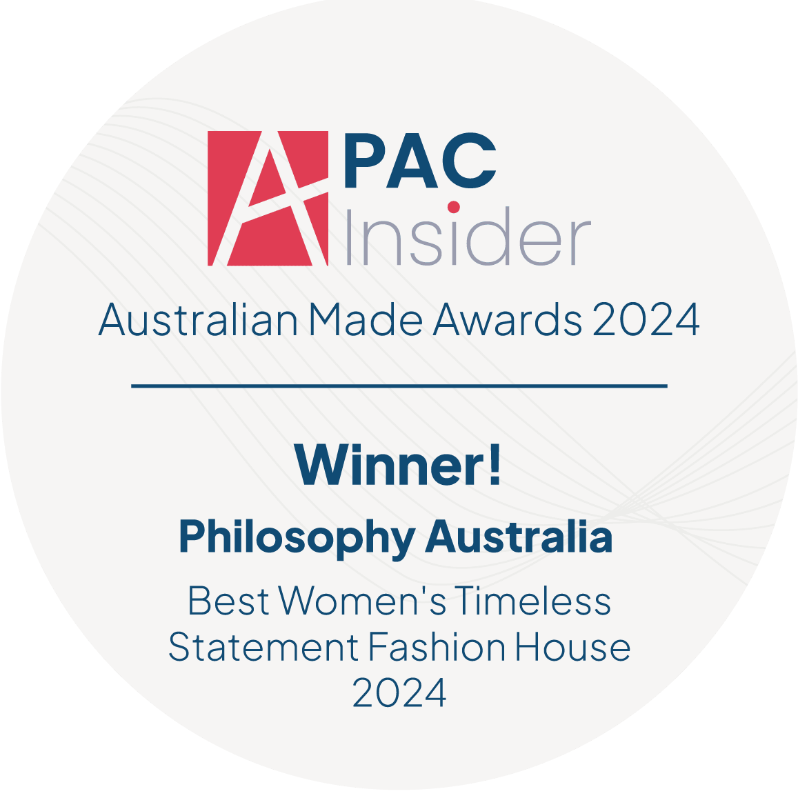 APAC Best Women's Timeless Statement Fashion House 2024 