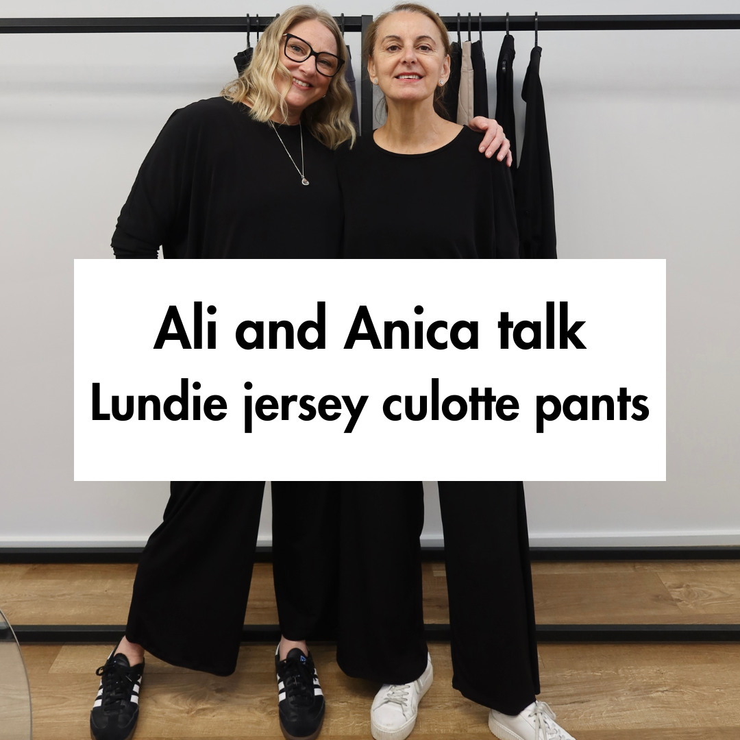 Ali and Anica talk Lundie culotte pants