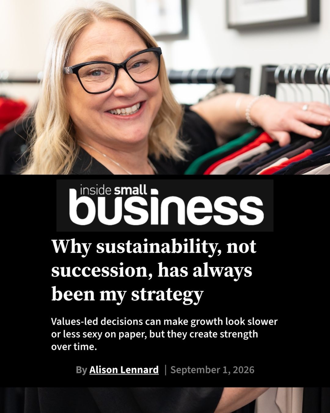 Inside Small Business September 2026 - Sustainability is my strategy