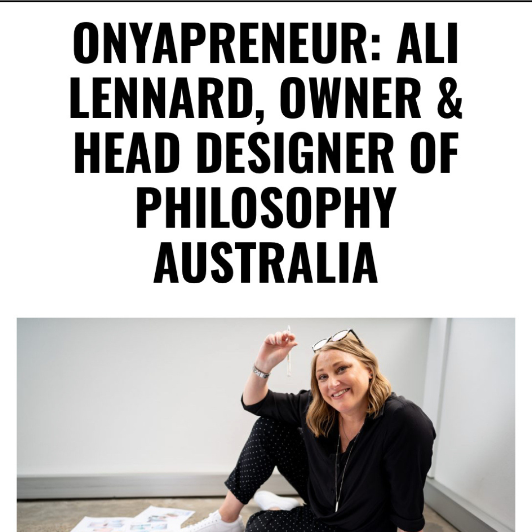 Onya Magazine interview with Ali