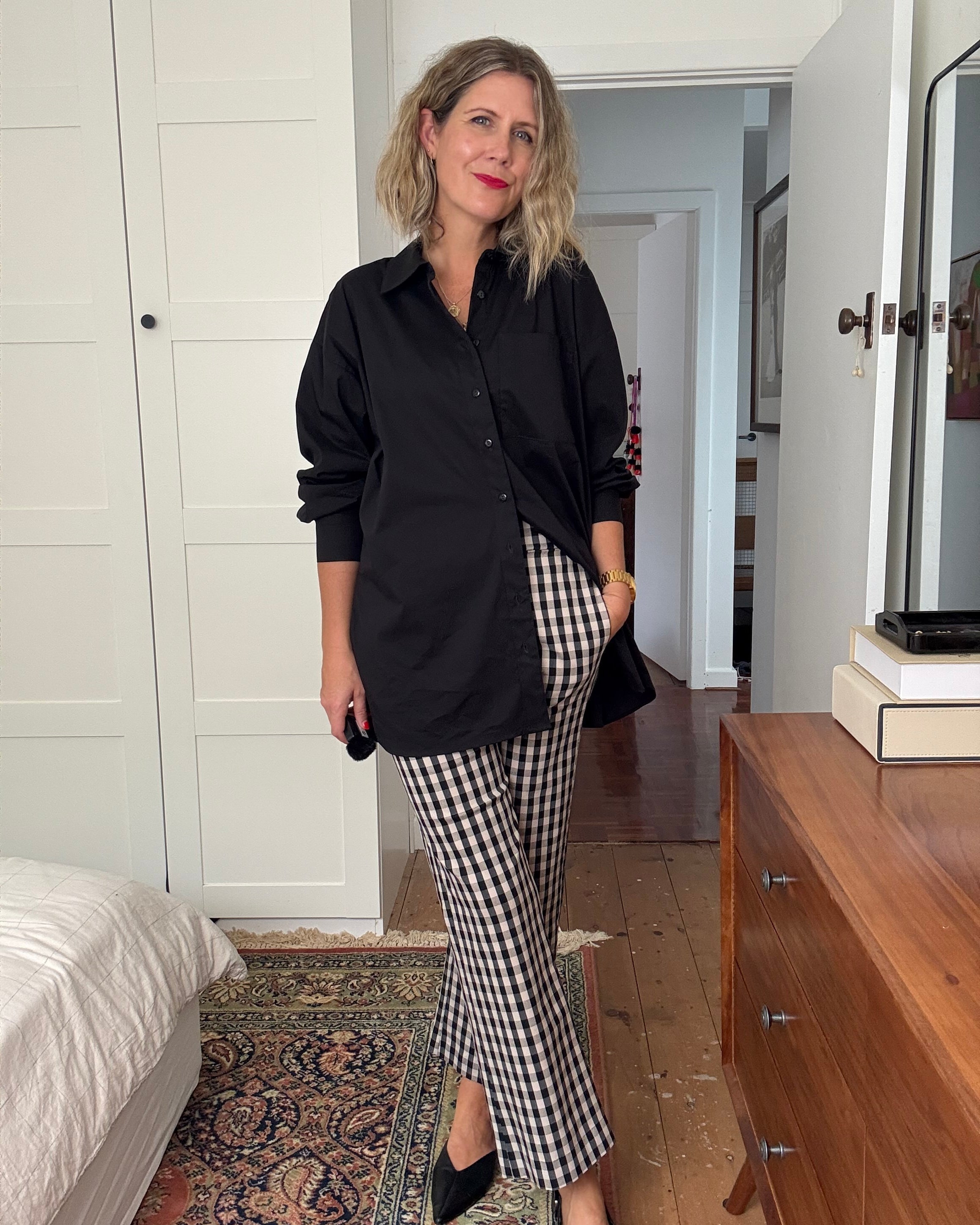 @carmenandmegstyle wearing Bengaline pants