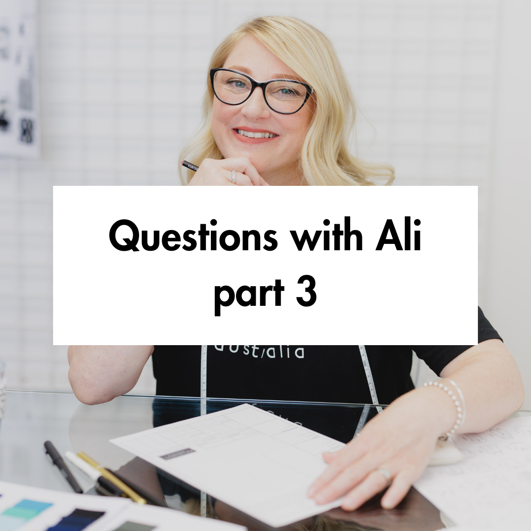 Questions with Ali, part 3