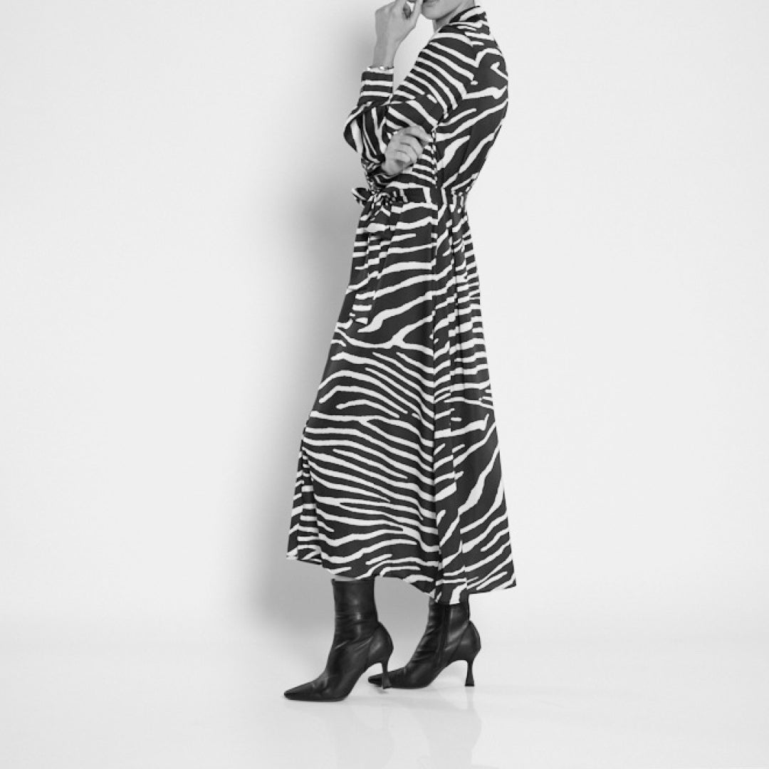 Ruby stretch printed satin