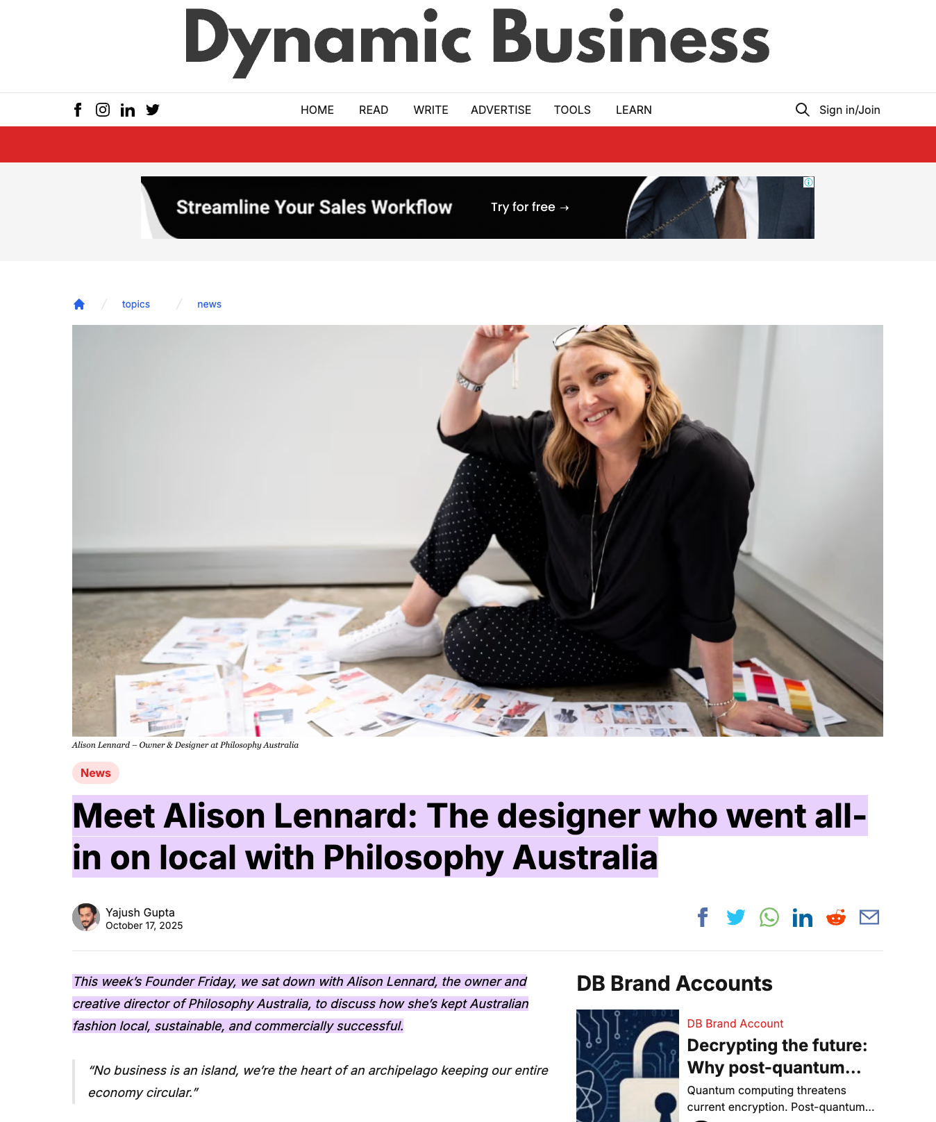 Dynamic Business interview with Ali