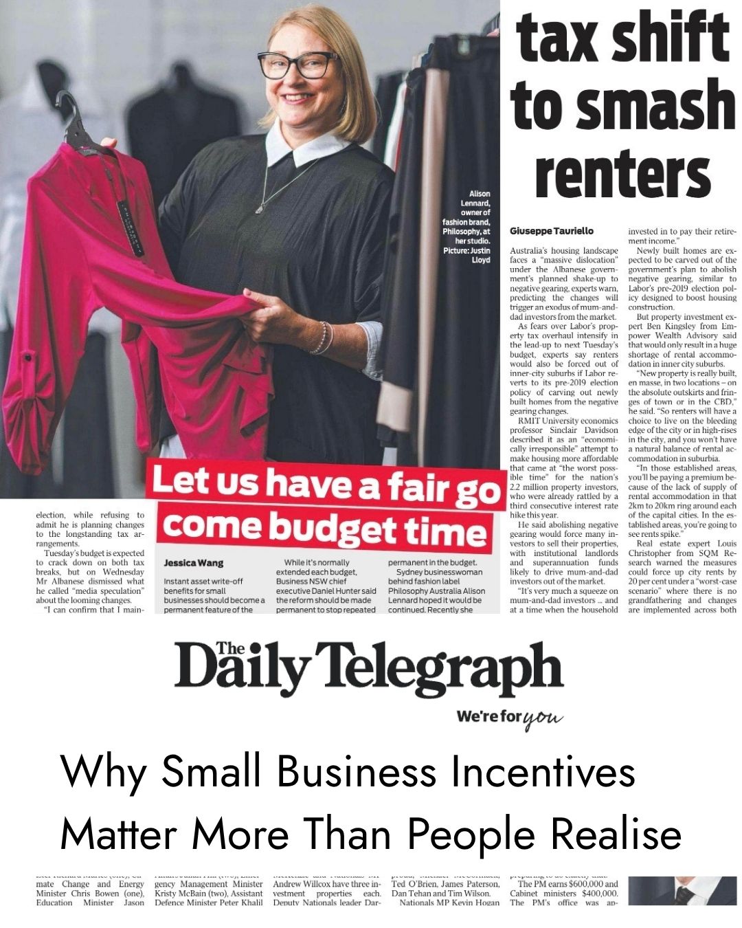 Why Small Business Incentives Matter More Than People Realise