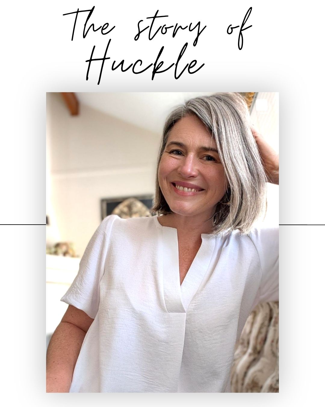 The Story of Huckle - Huckle blouse named for Erin Huckle, Chuckle Communications