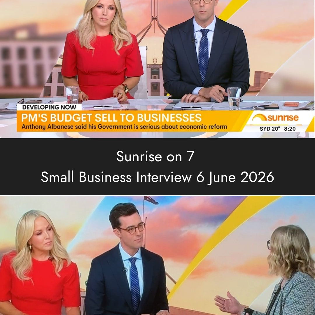 Sunrise Interview on Challenges for Small Business Owners with Ali Lennard - 6 June 2026