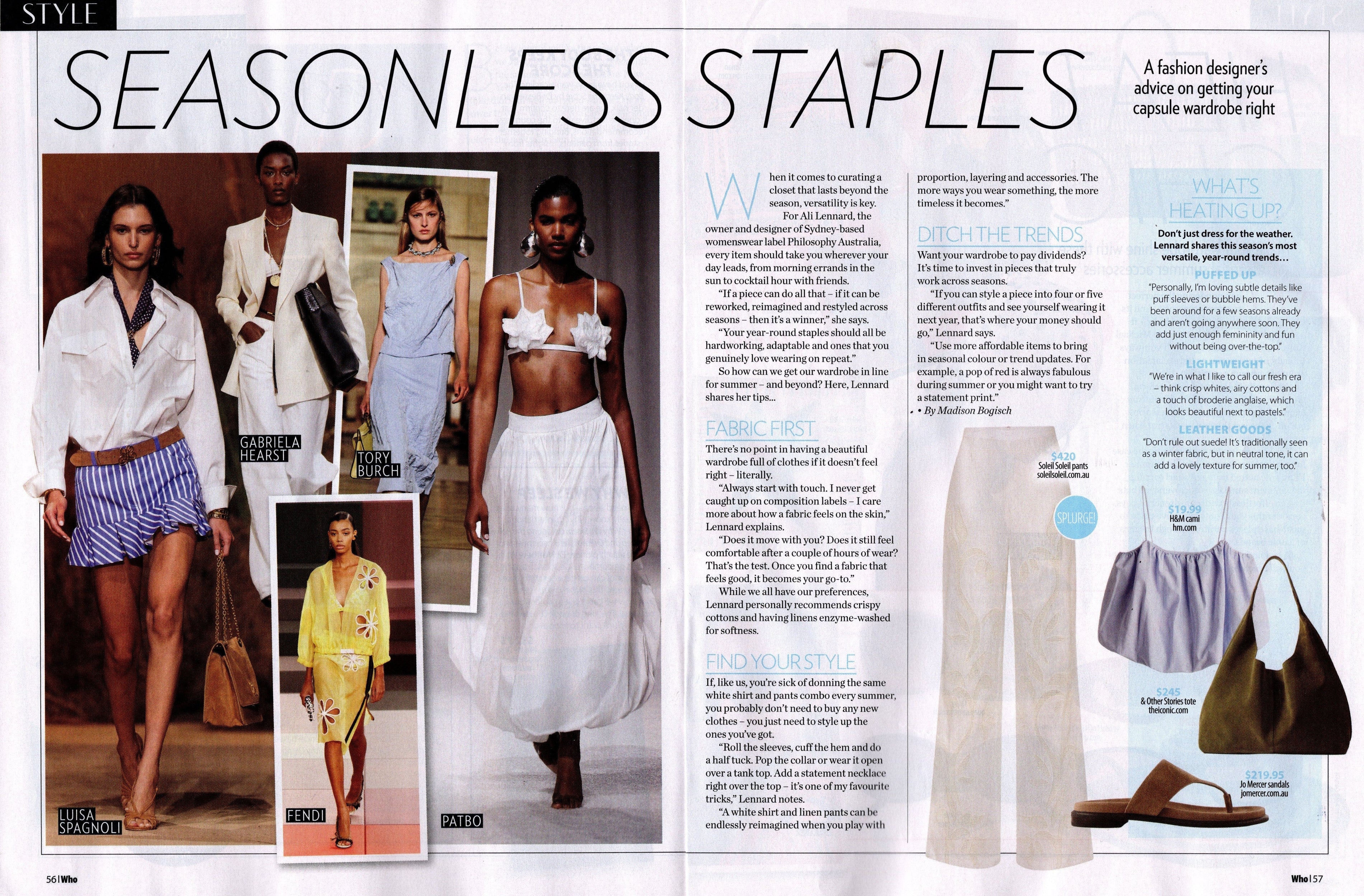 Who Magazine - Seasonless Staples