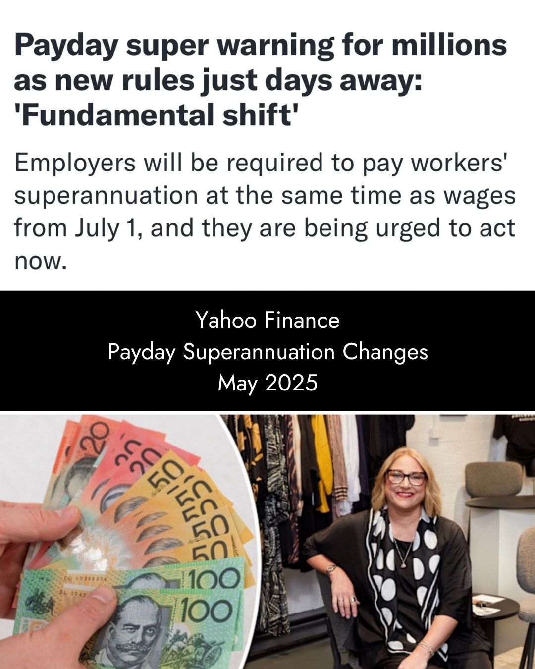 Yahoo Finance - Payday super warning for millions as new rules just days away May 2026