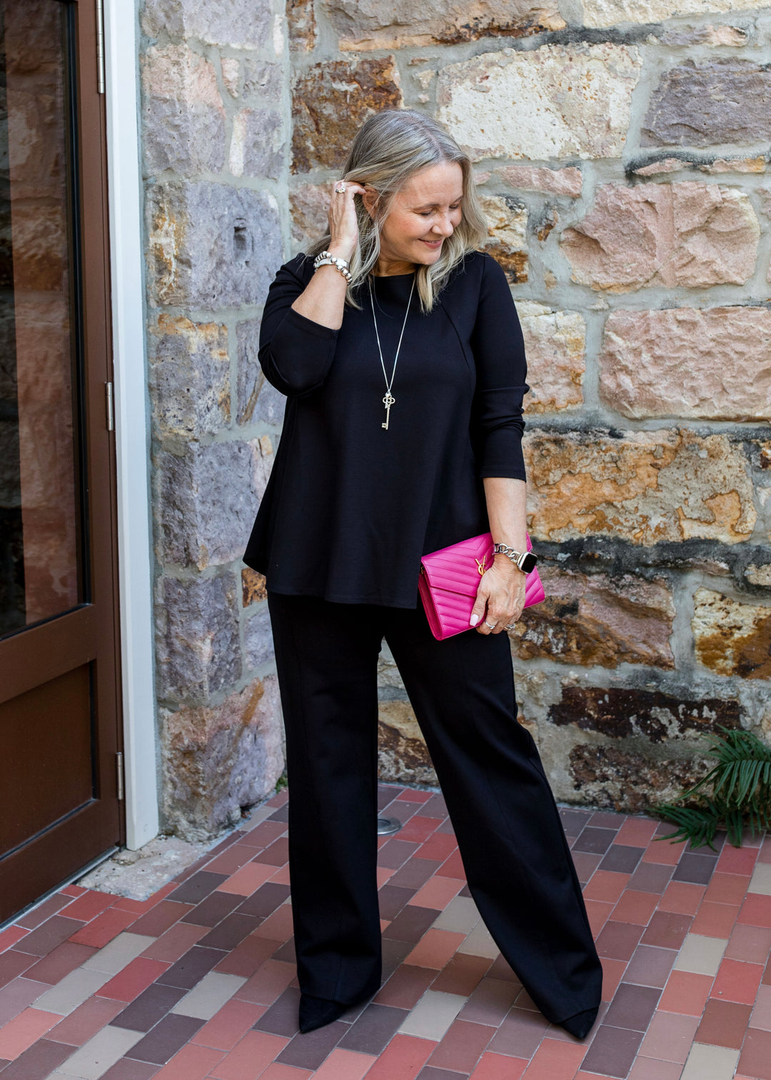 Redleigh Ponte Tunic in Black