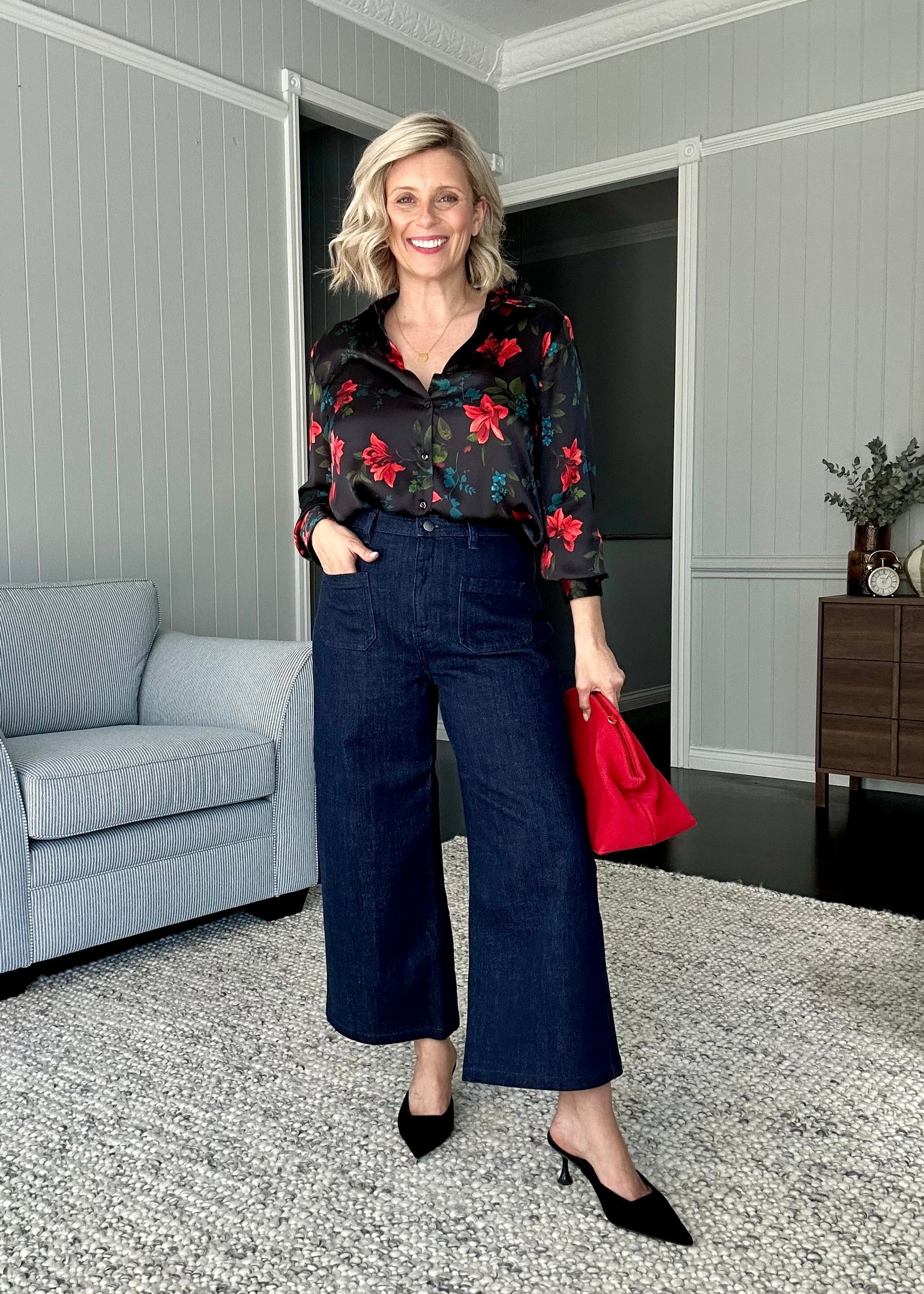 Philosophy Australia x denu collection Cecilia silk shirt