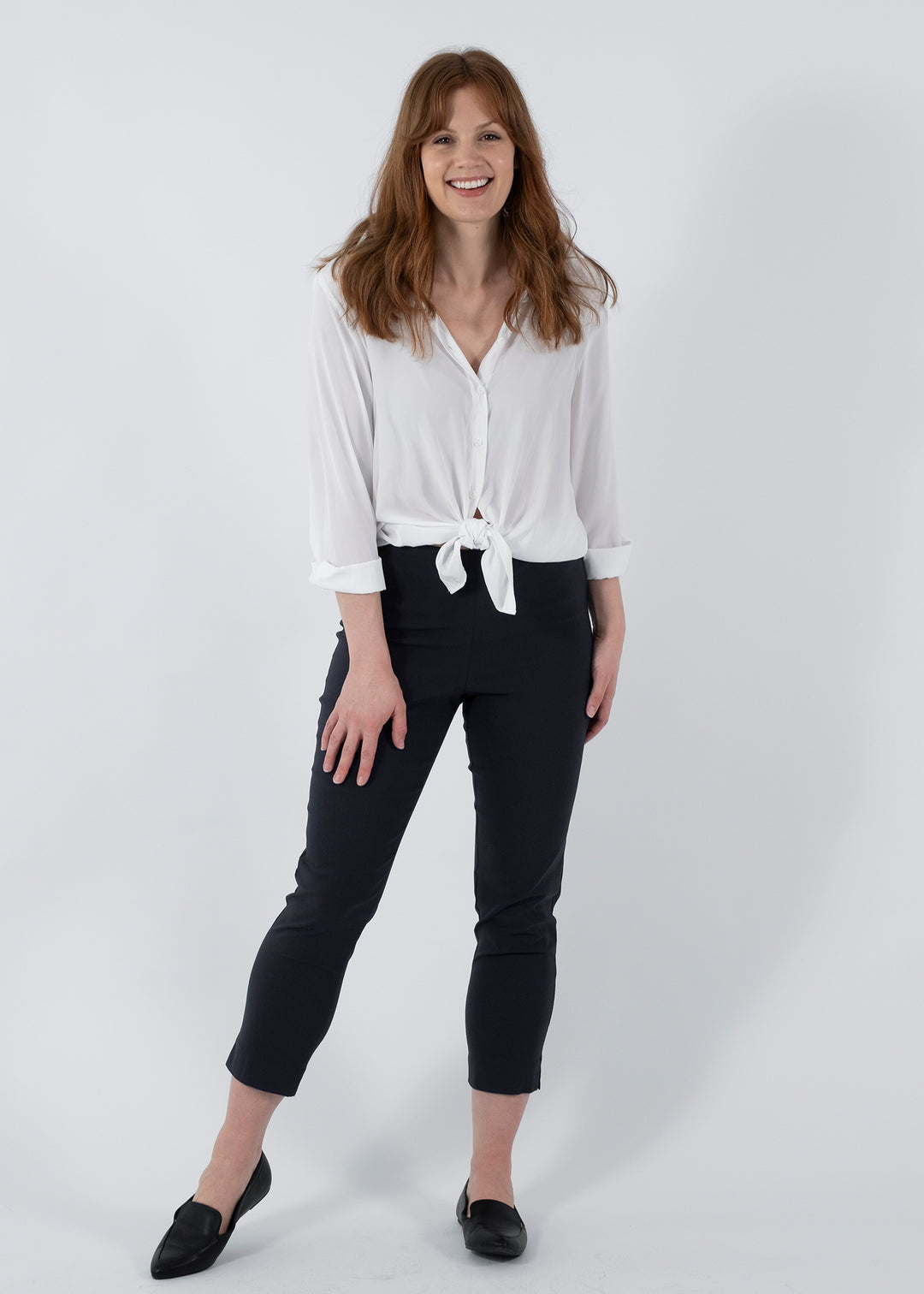 Everyday 7/8 Miracle Bengaline Pant in Ink Navy