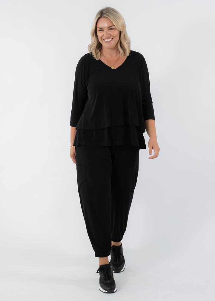 Quad multiway tunic in Black