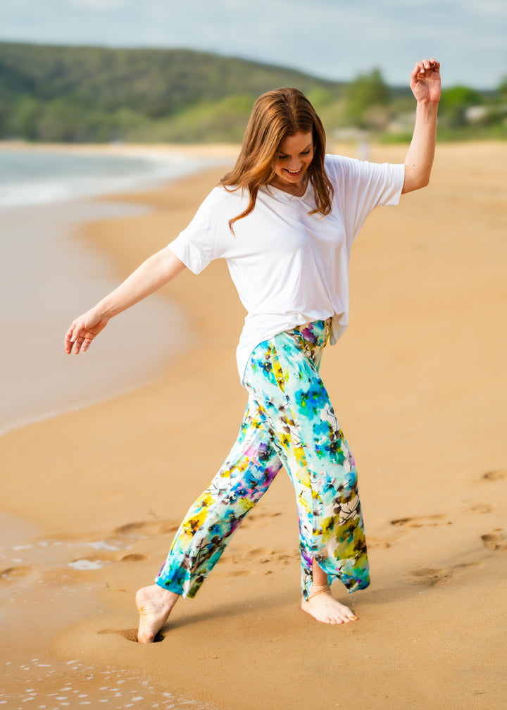 Philosophy Australia ethical women's clothing made in Australia - Barney jersey crop pant in Willow