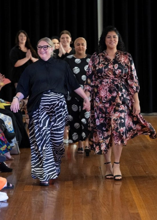 Francine Ruby satin pants in Zebra