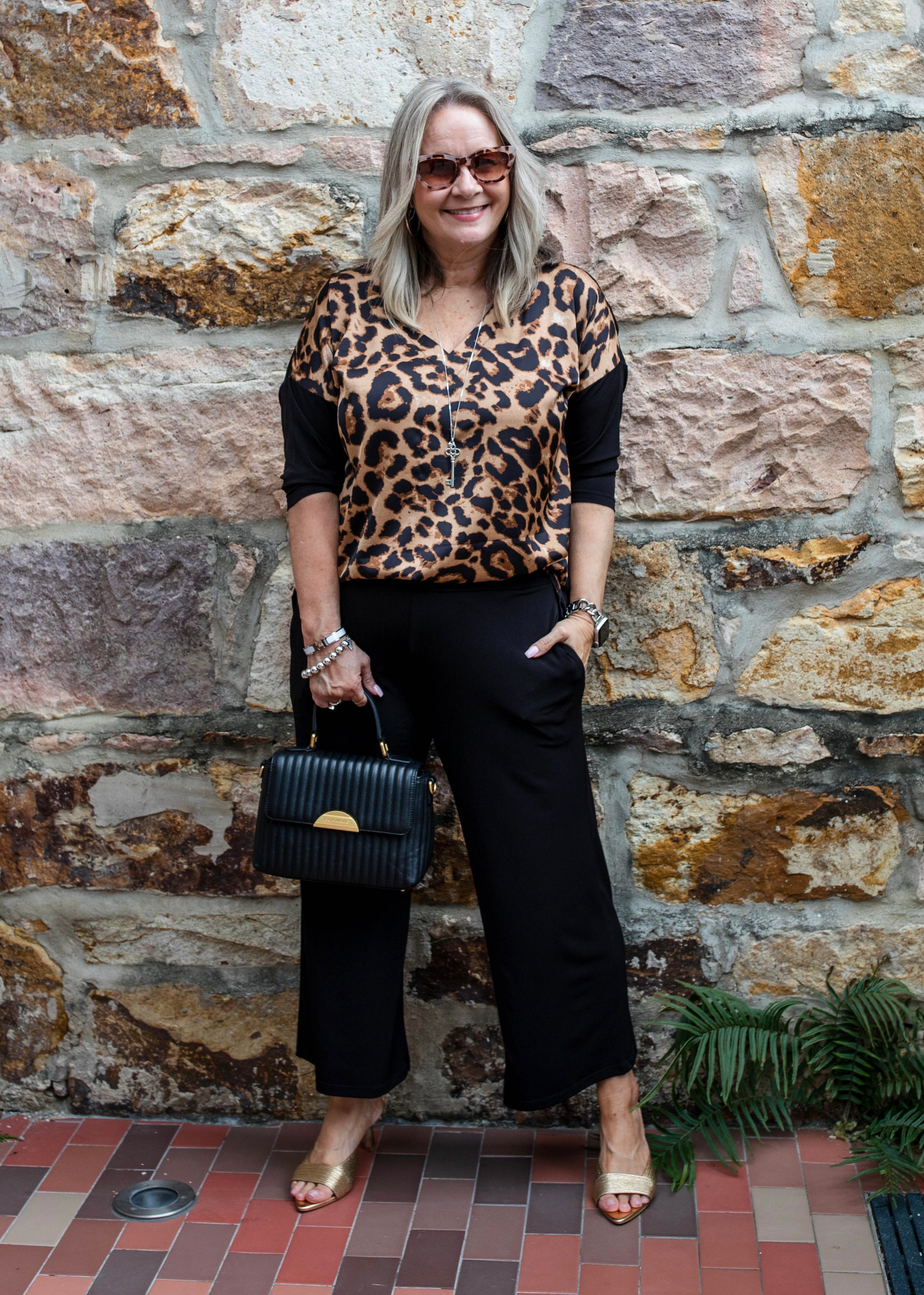 Leea spliced tunic in Zoo print