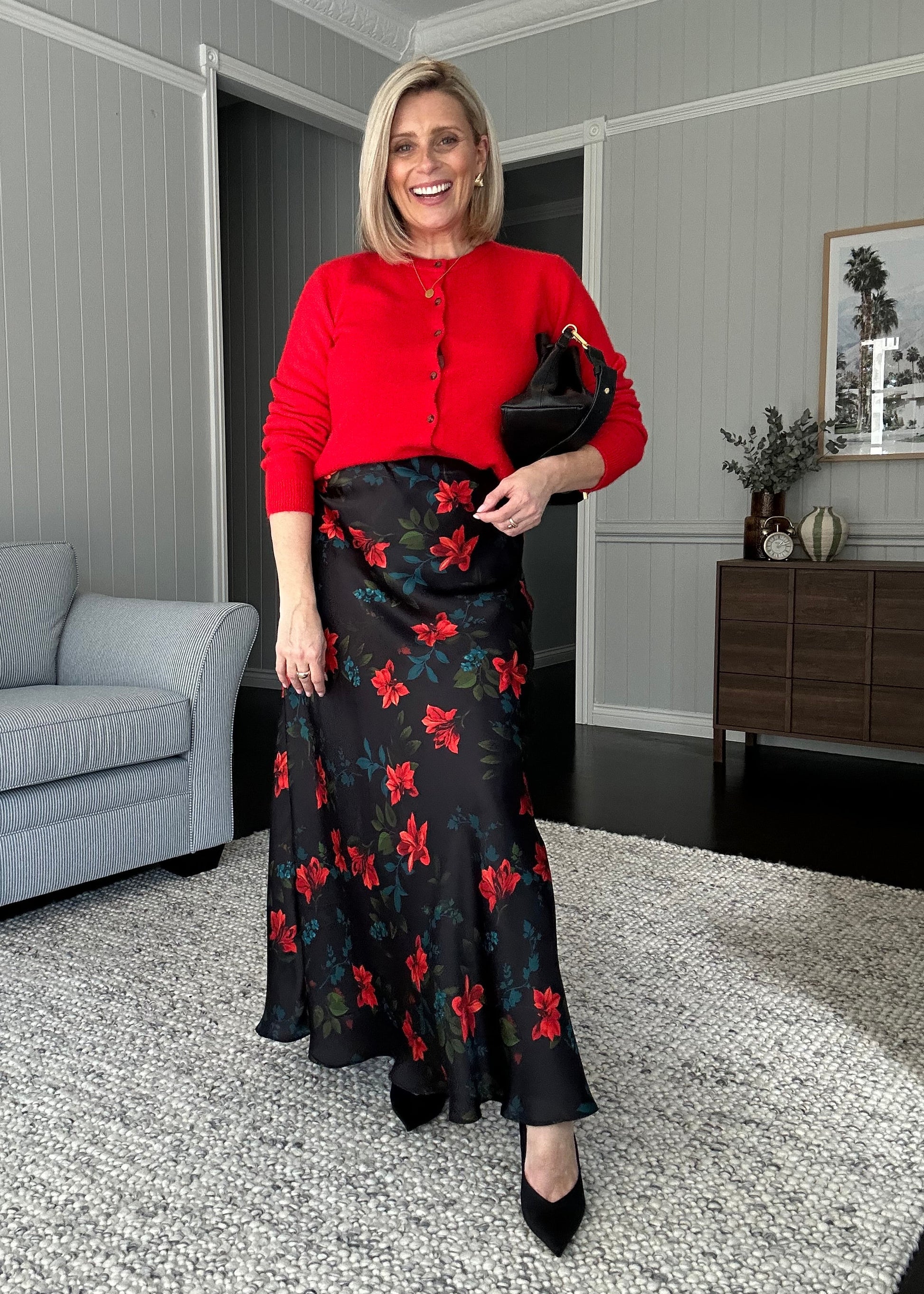 Philosophy Australia X denu collection Louise silk skirt
