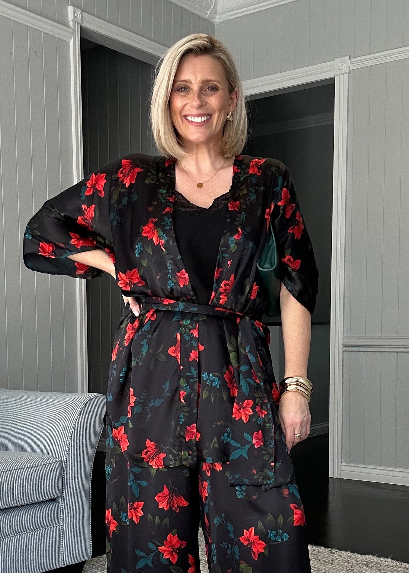 Philosophy Australia x denu collection Claudia silk kimono