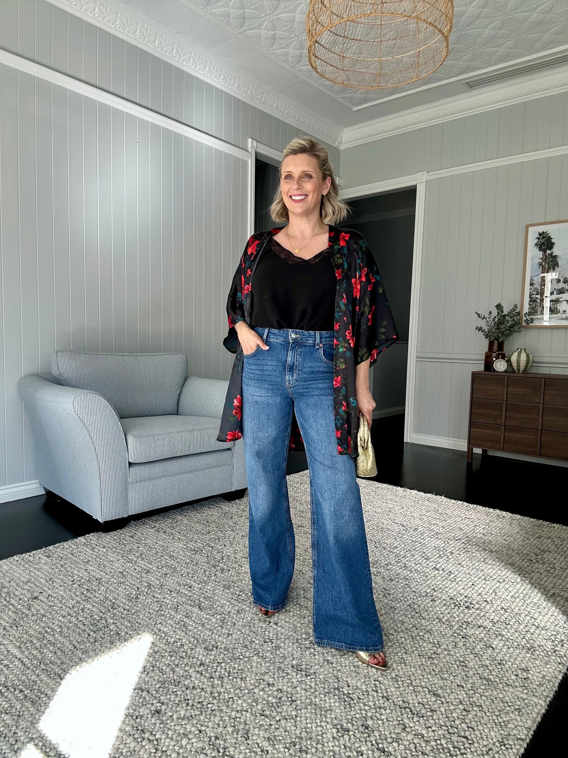 Philosophy Australia x denu collection Claudia silk kimono