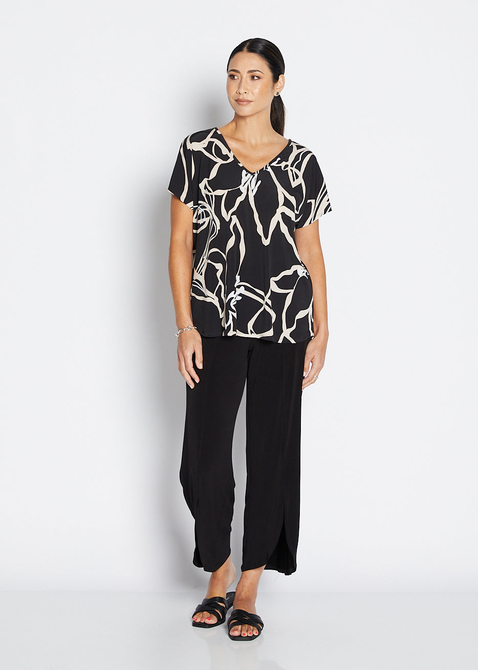 Breeze slinky jersey reversible top in Lotus, sustainable slow fashion made in Australia by Philosophy Australia