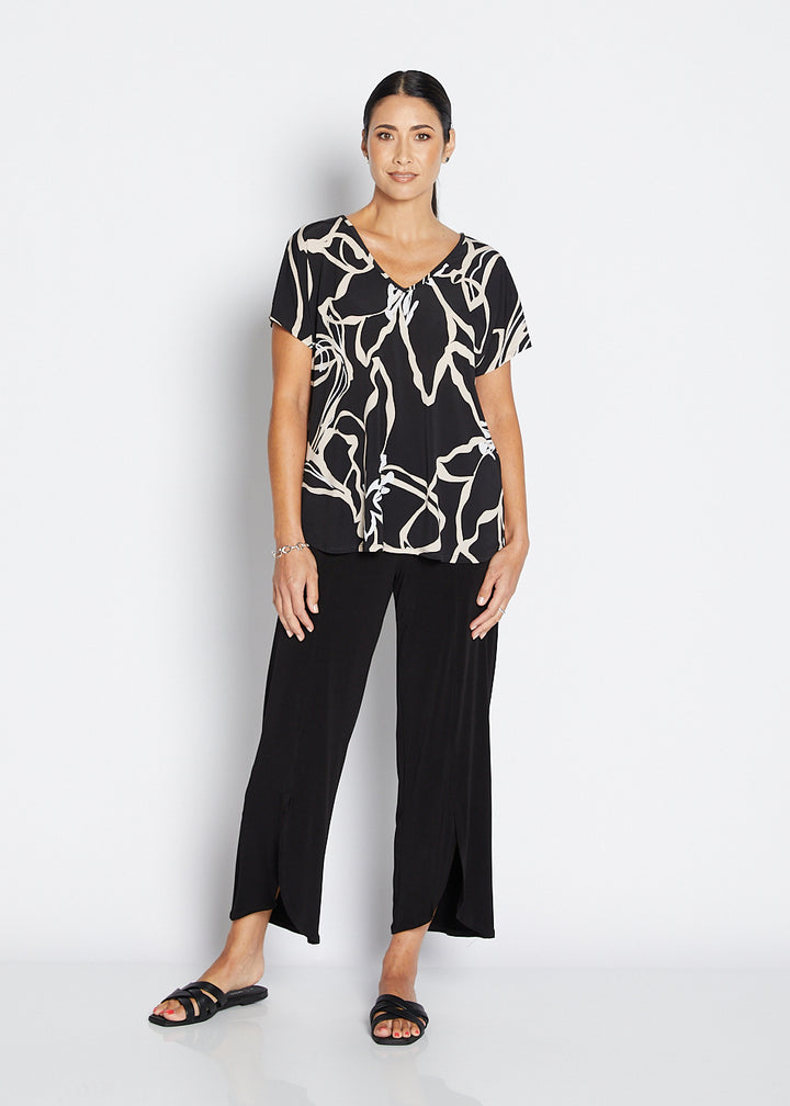 Breeze slinky jersey reversible top in Lotus, sustainable slow fashion made in Australia by Philosophy Australia