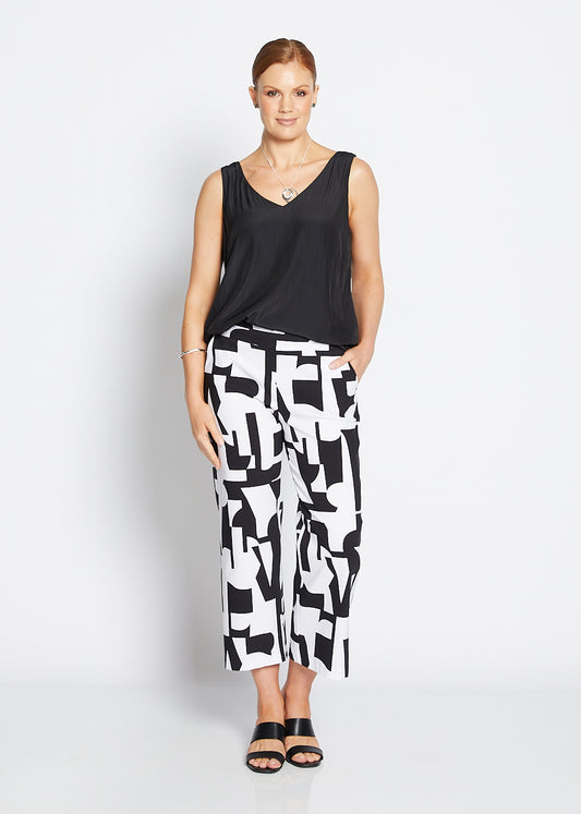 Philosophy Australia Ticket printed Bengaline culotte in Avante, sustainable slow fashion made in Australia