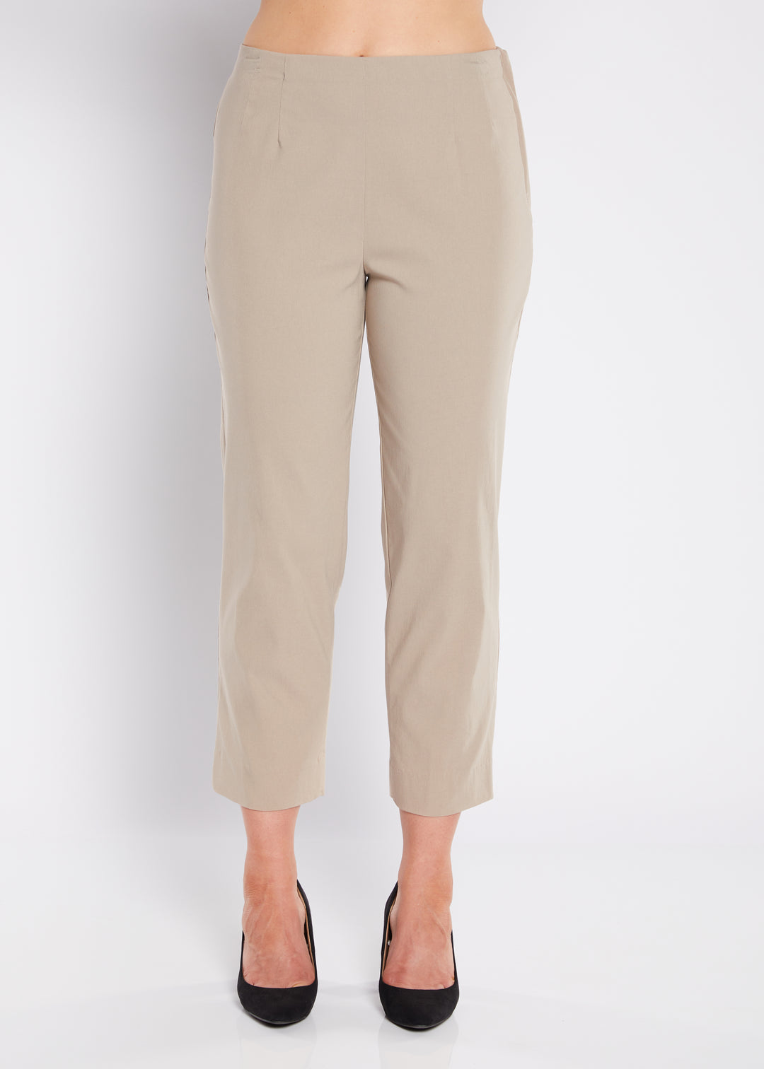 Wow miracle stretch Bengaline 7/8 straight pants in Raffia
