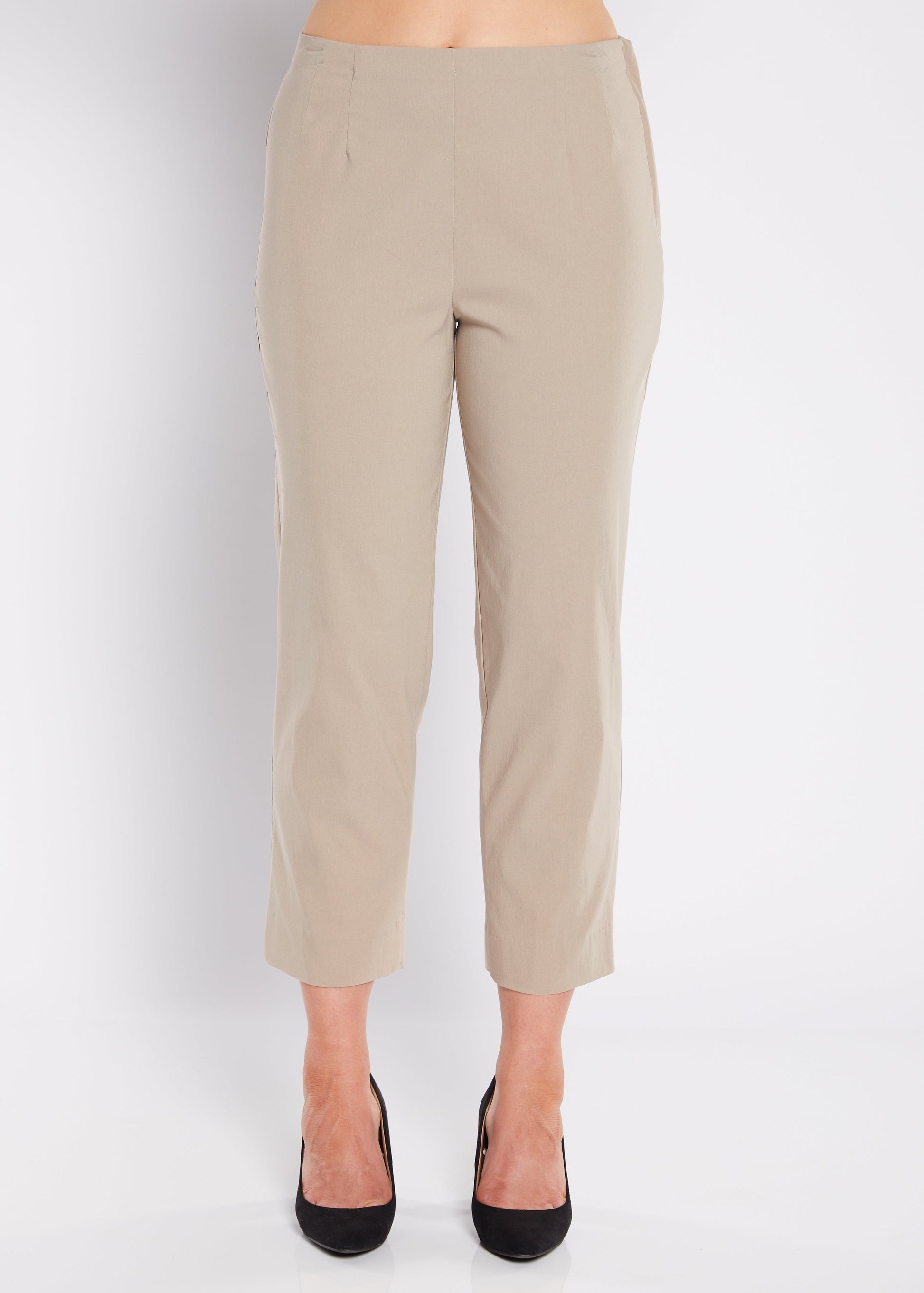 Wow Heritage miracle stretch Bengaline 7/8 straight pants in Raffia