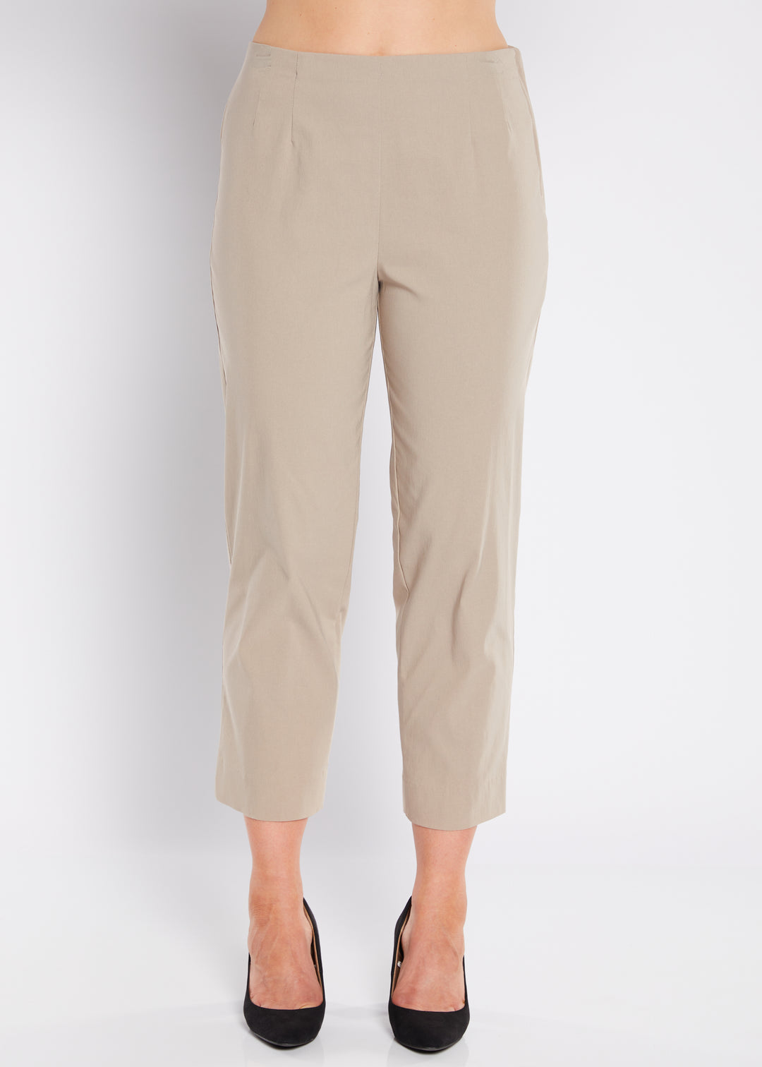 Wow miracle stretch Bengaline 7/8 straight pants in Raffia