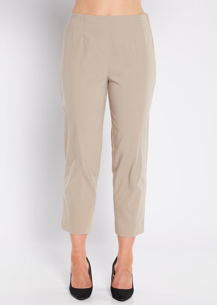 Wow miracle stretch Bengaline 7/8 straight pants in Raffia