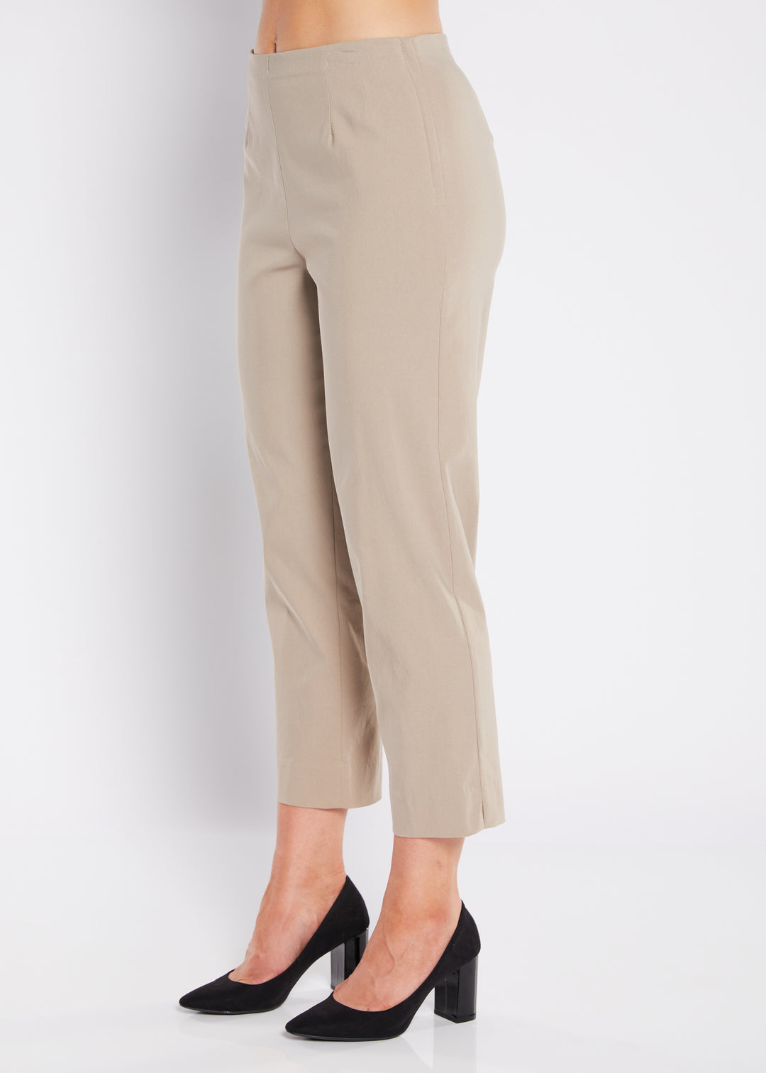 Wow miracle stretch Bengaline 7/8 straight pants in Raffia