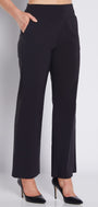 Arrow Heritage Bengaline miracle stretch wide leg pant in  black