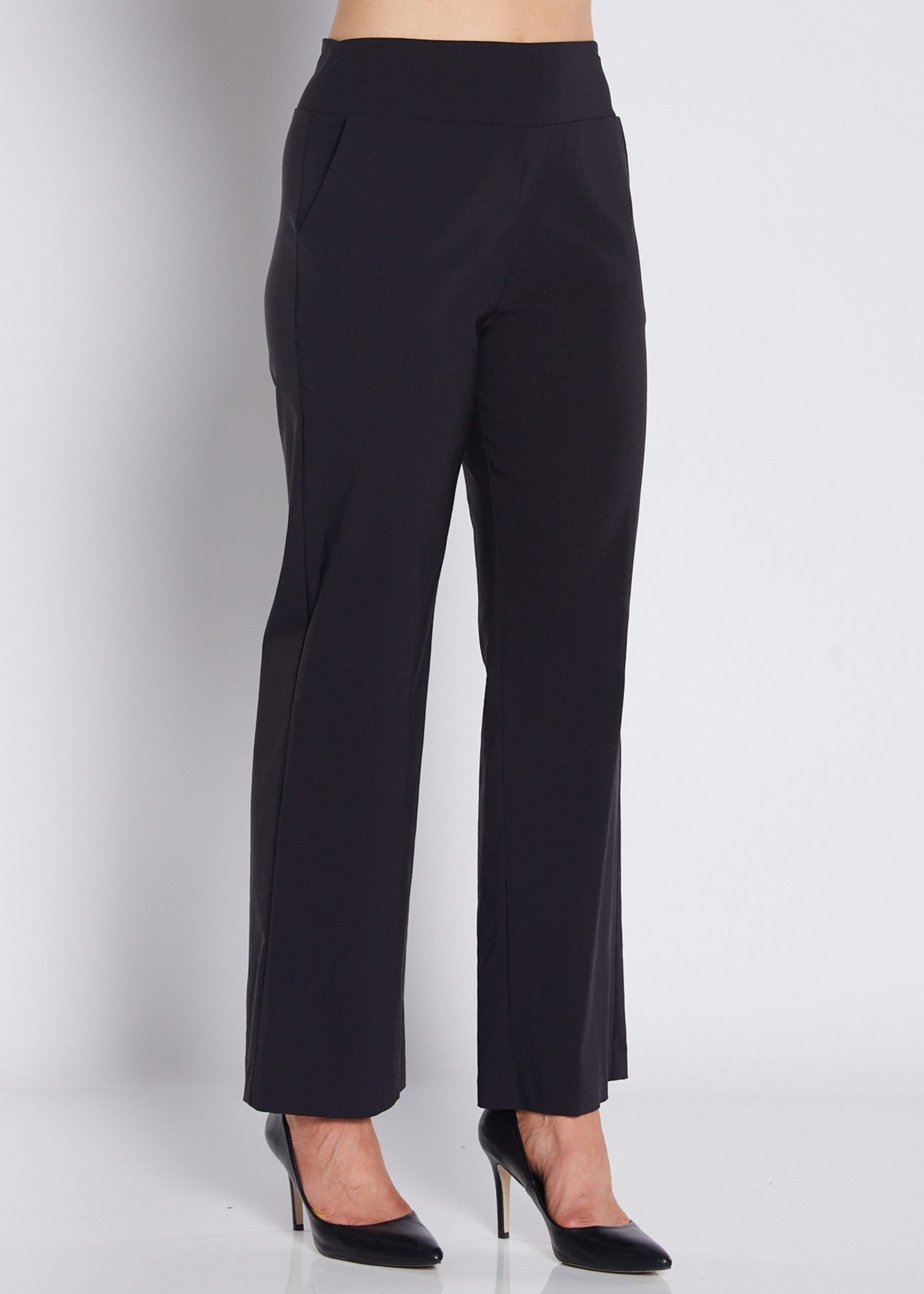 Arrow Heritage Bengaline miracle stretch wide leg pant in  black