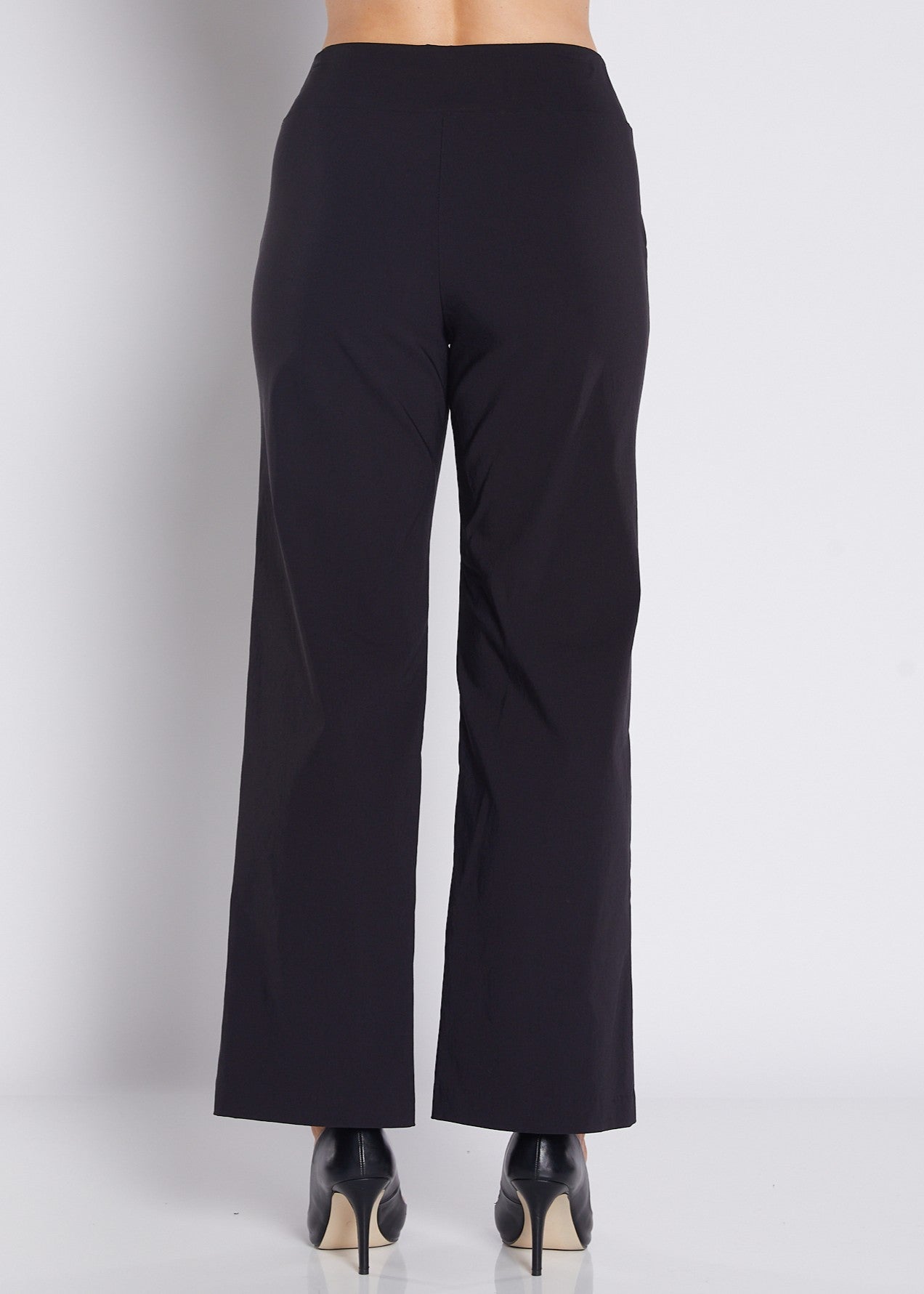 Arrow Heritage Bengaline miracle stretch wide leg pant in  black