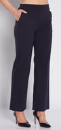 Arrow Heritage Bengaline miracle stretch wide leg pant in navy