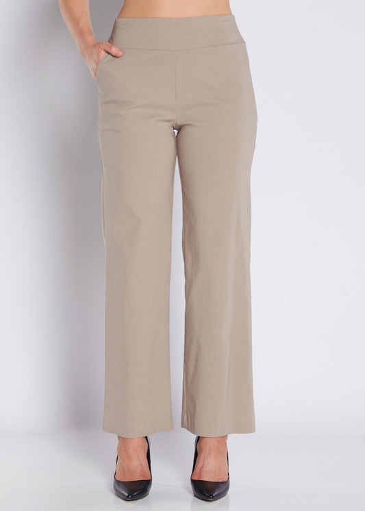 Arrow Heritage Bengaline miracle stretch wide leg pant in raffia
